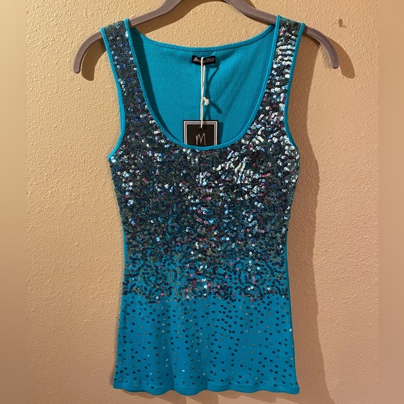 Sequined Shell by Scarlet Boulevard NWT - Picture 1 of 4